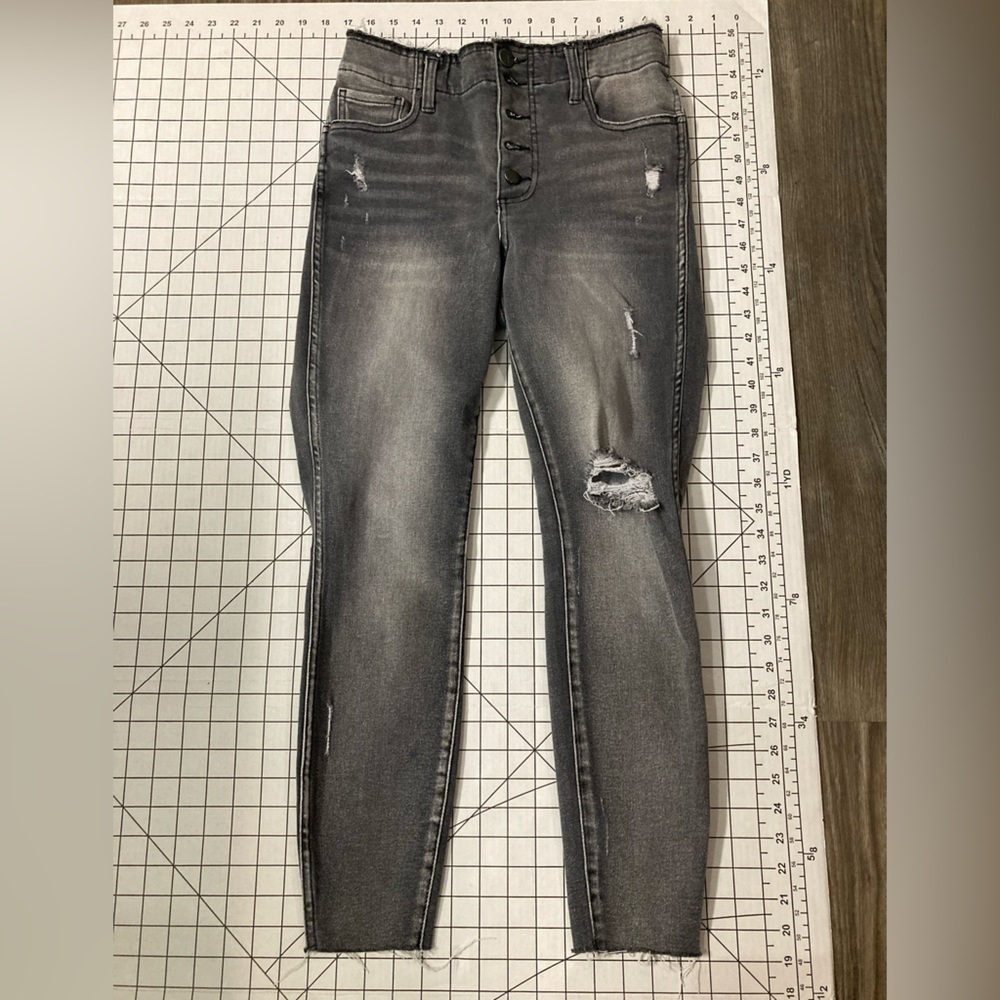 Kut From The Kloth Size 2 Gray High Rise Connie Fab Ab Ankle Skinny Jeans